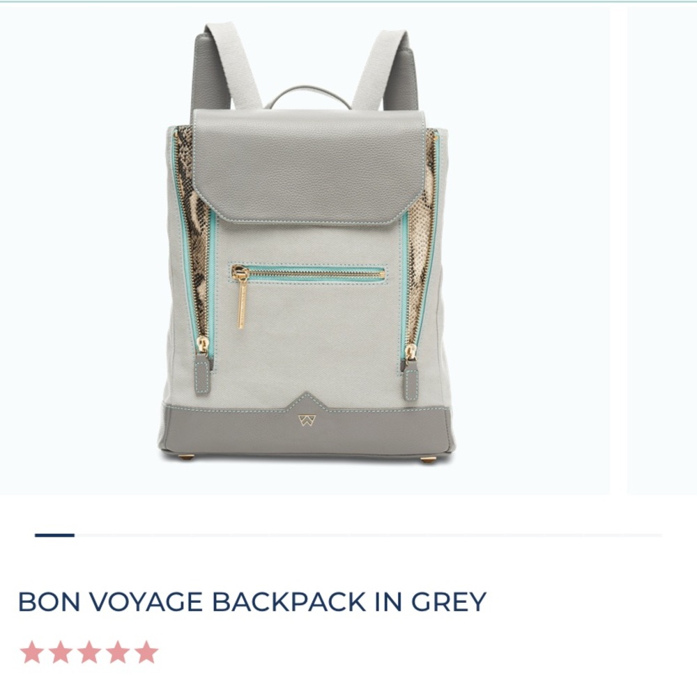 Kelly Wynne Bon Voyage Backpack Grey